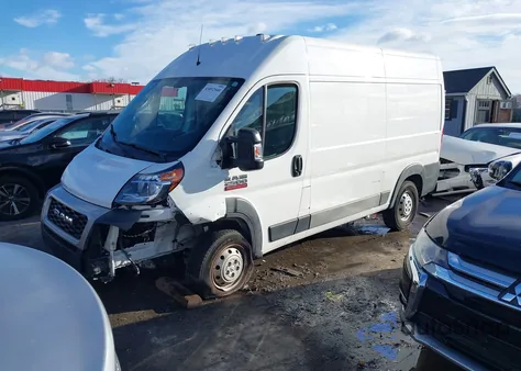 2019 Ram Promaster 2500 High Roof 136 Wb from USA, damaged, VIN 3C6TRVCG5KE533469